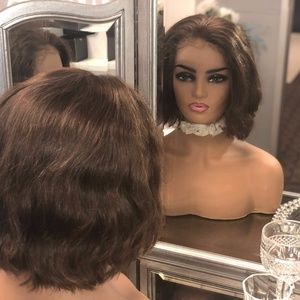 Slavic Bob Lace Front Hair Replacement Wig